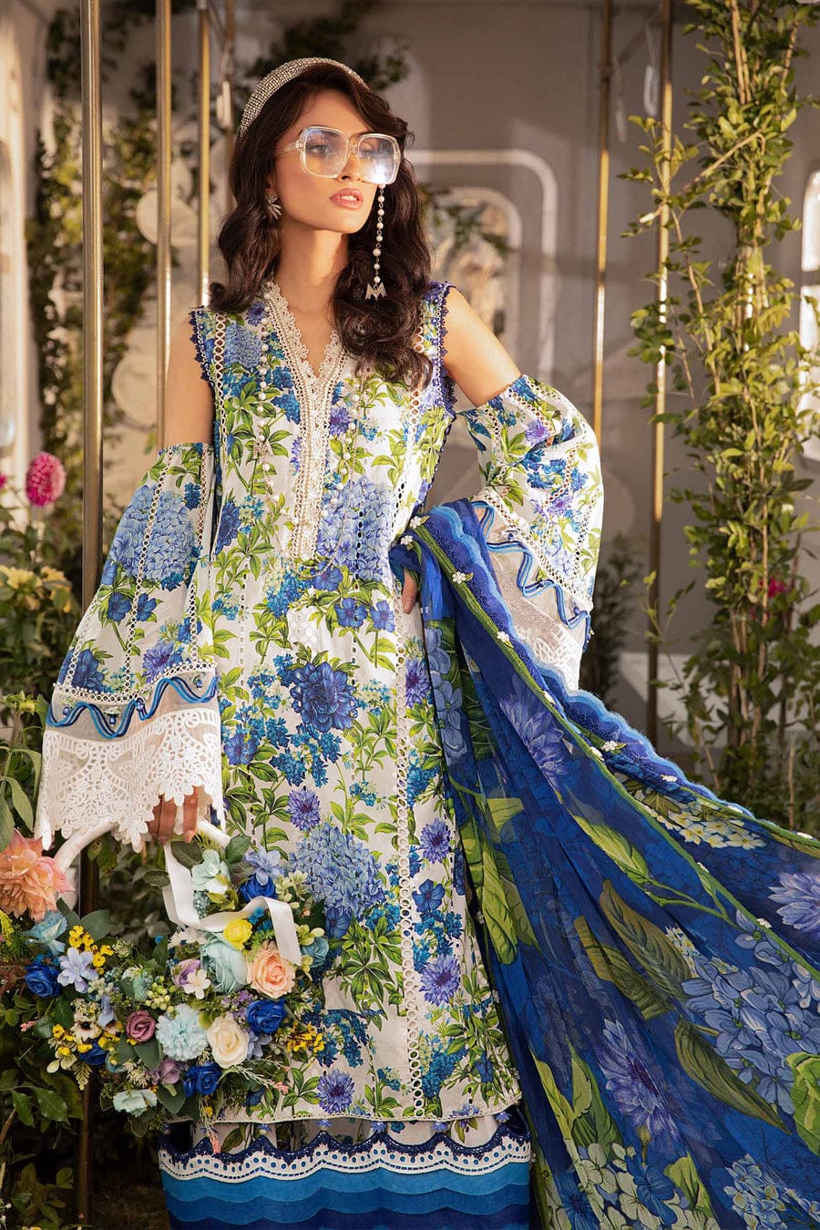 Pure Lawn Digital Embroidered Dress - LCS002
