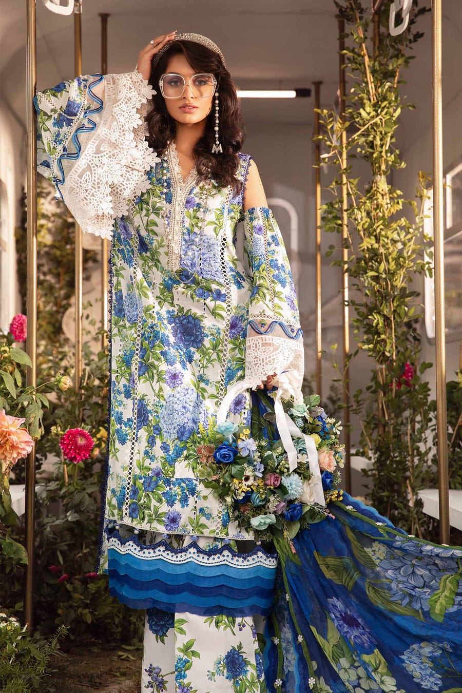 Pure Lawn Digital Embroidered Dress - LCS002