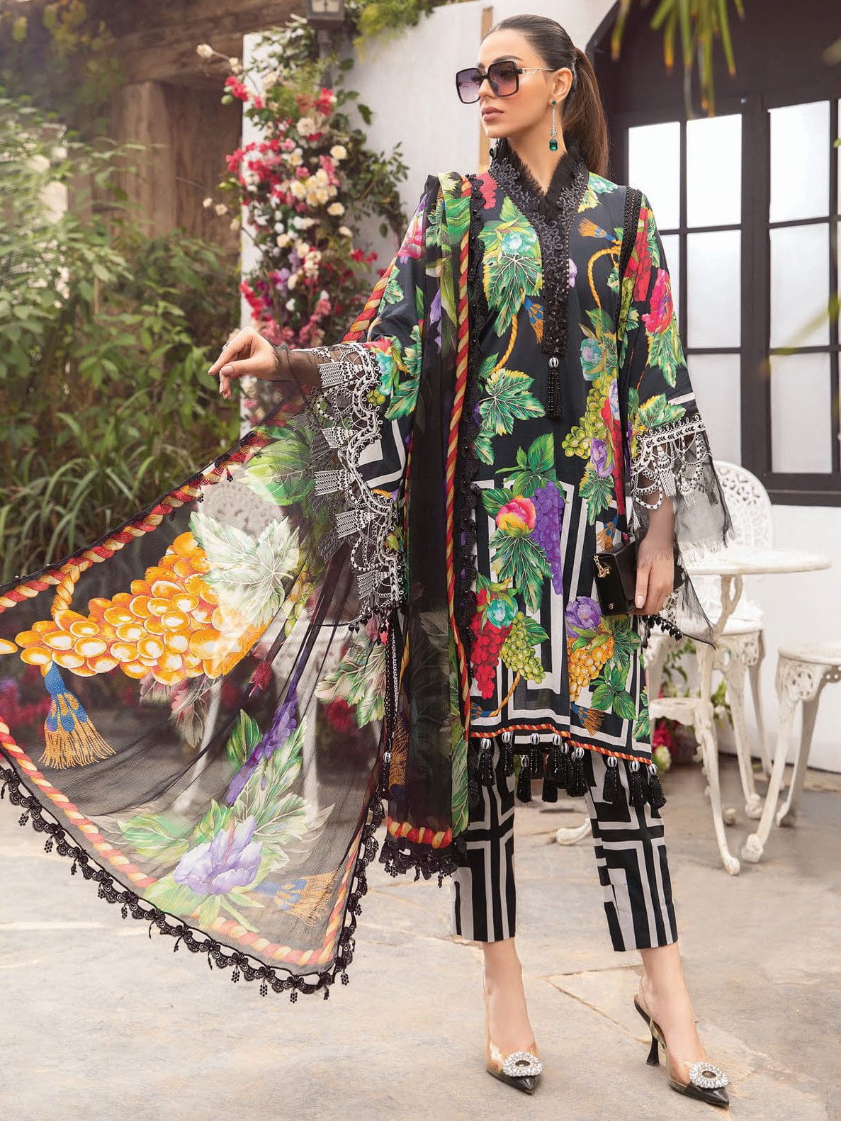Pure Lawn Digital Embroidered Dress - LCS014