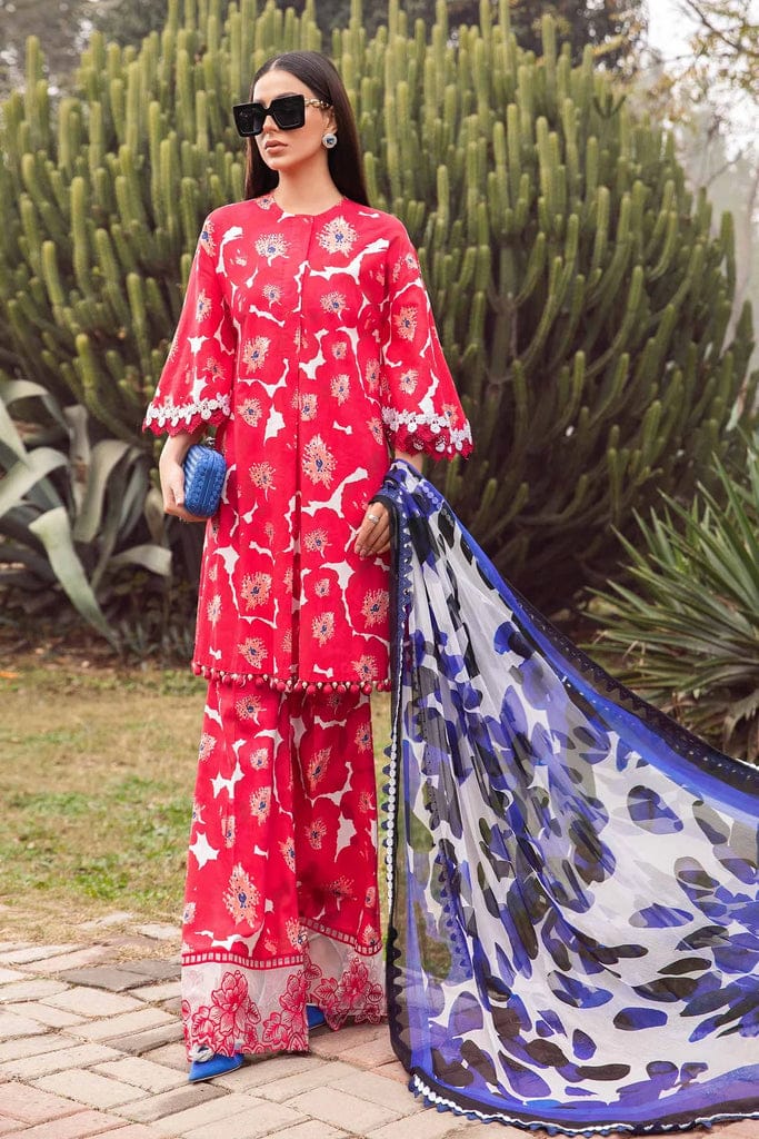 Pure Lawn Digital Embroidered Dress - LL109