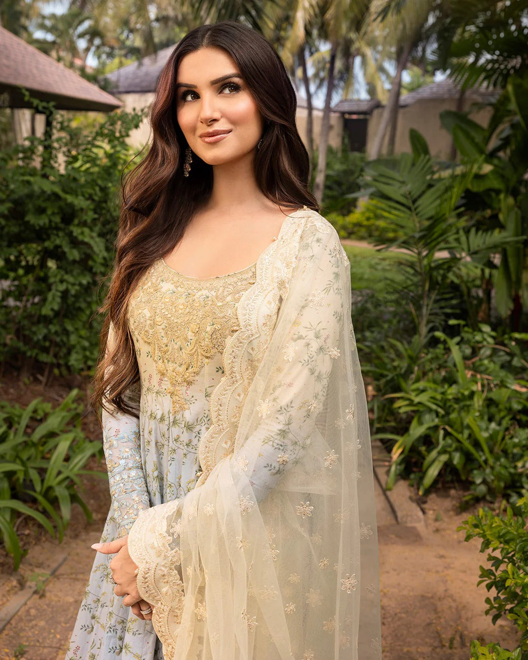 Pure Lawn Multi Shaded Embroidered Dress : LL299