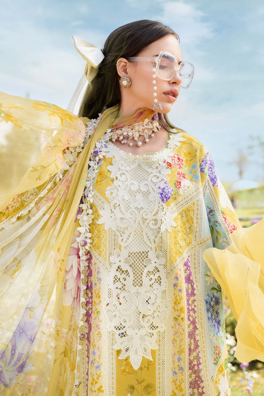 Pure Lawn Embroidered Eid Outfit - LL415
