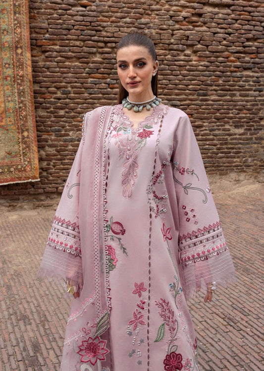 Pure Lawn Light Pink Embroidered Eid Outfit - LL427