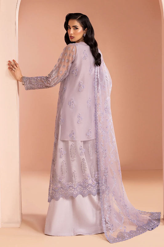 Pure Chiffon Elegant Embroidered Wedding Dress - WW419