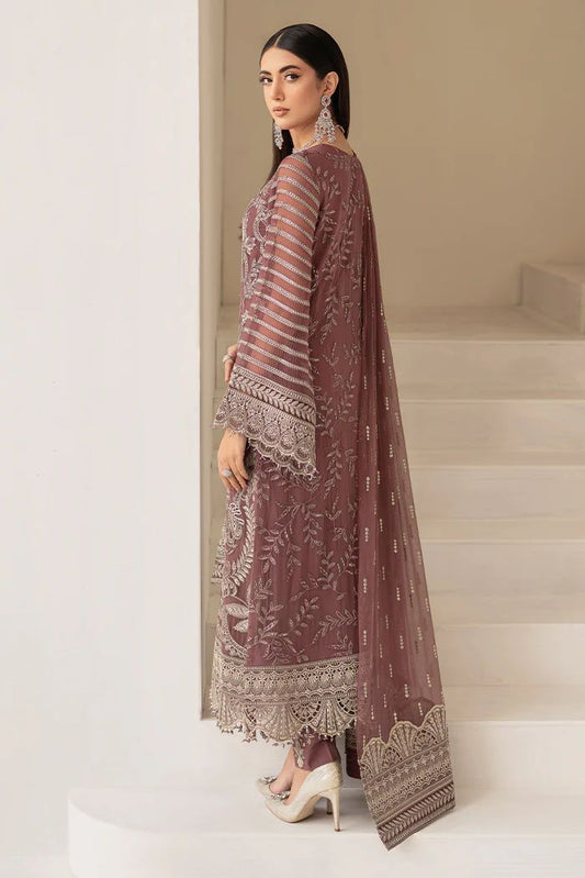 Pure Chiffon Majestic Embroidered Dress : PW213