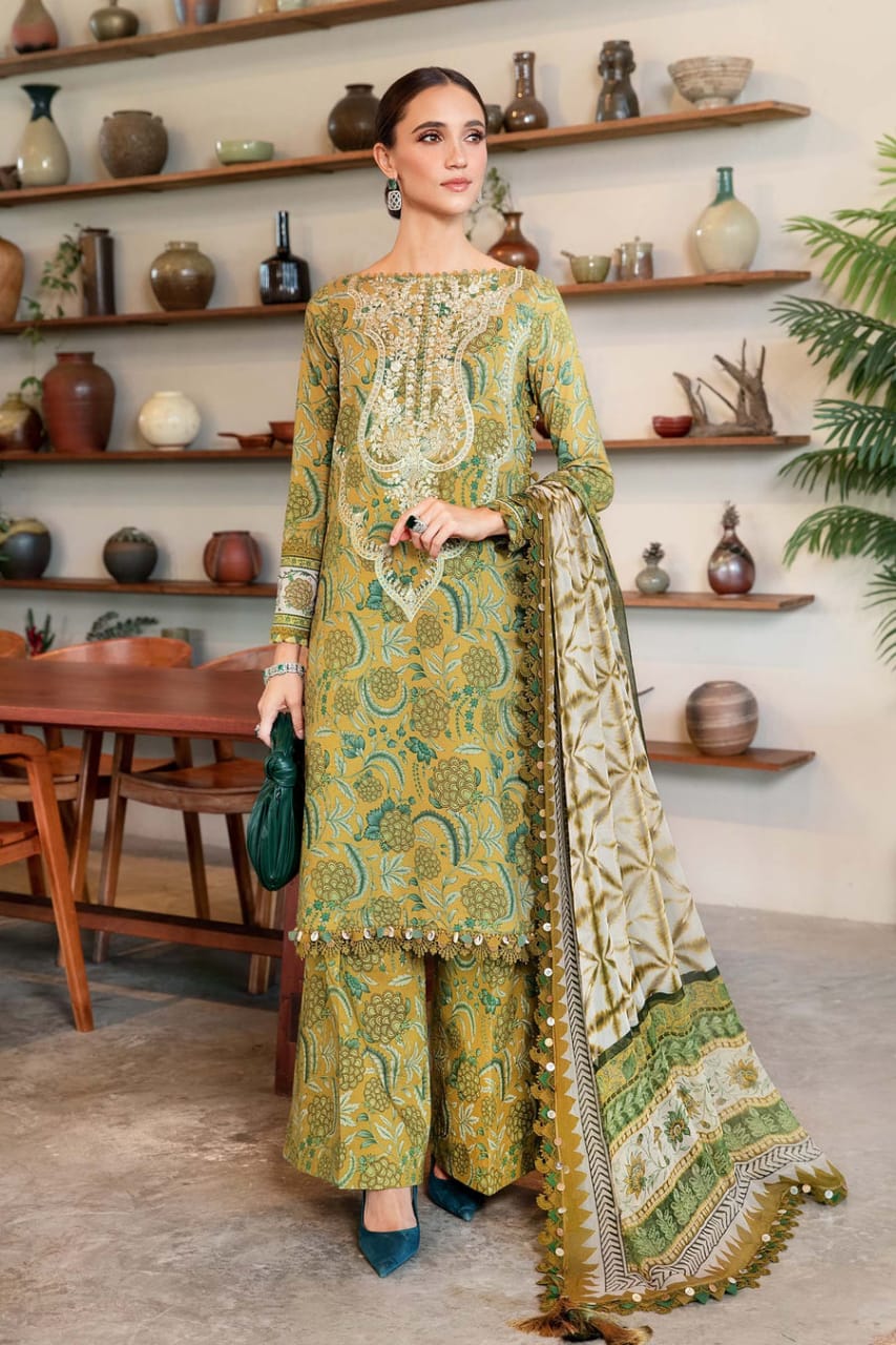 Pure Lawn Digital Embroidered Dress - LL220
