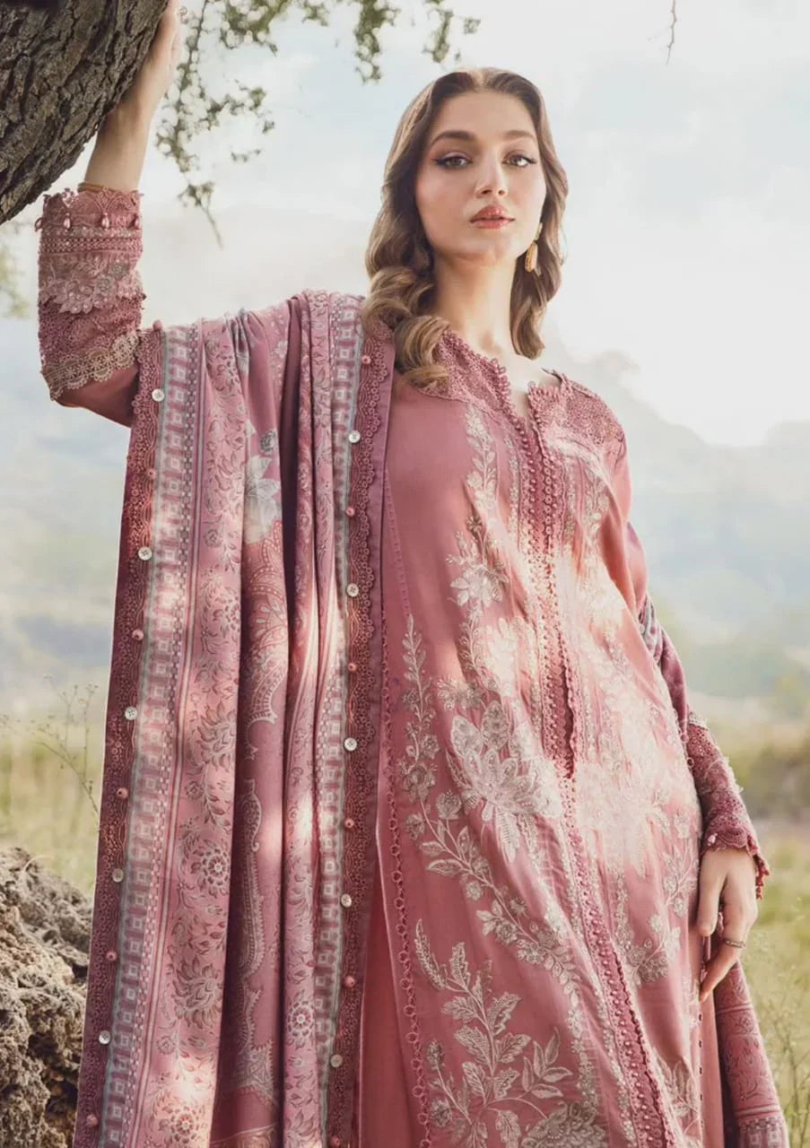 Pure Lawn Digital Embroidered Dress - LL208
