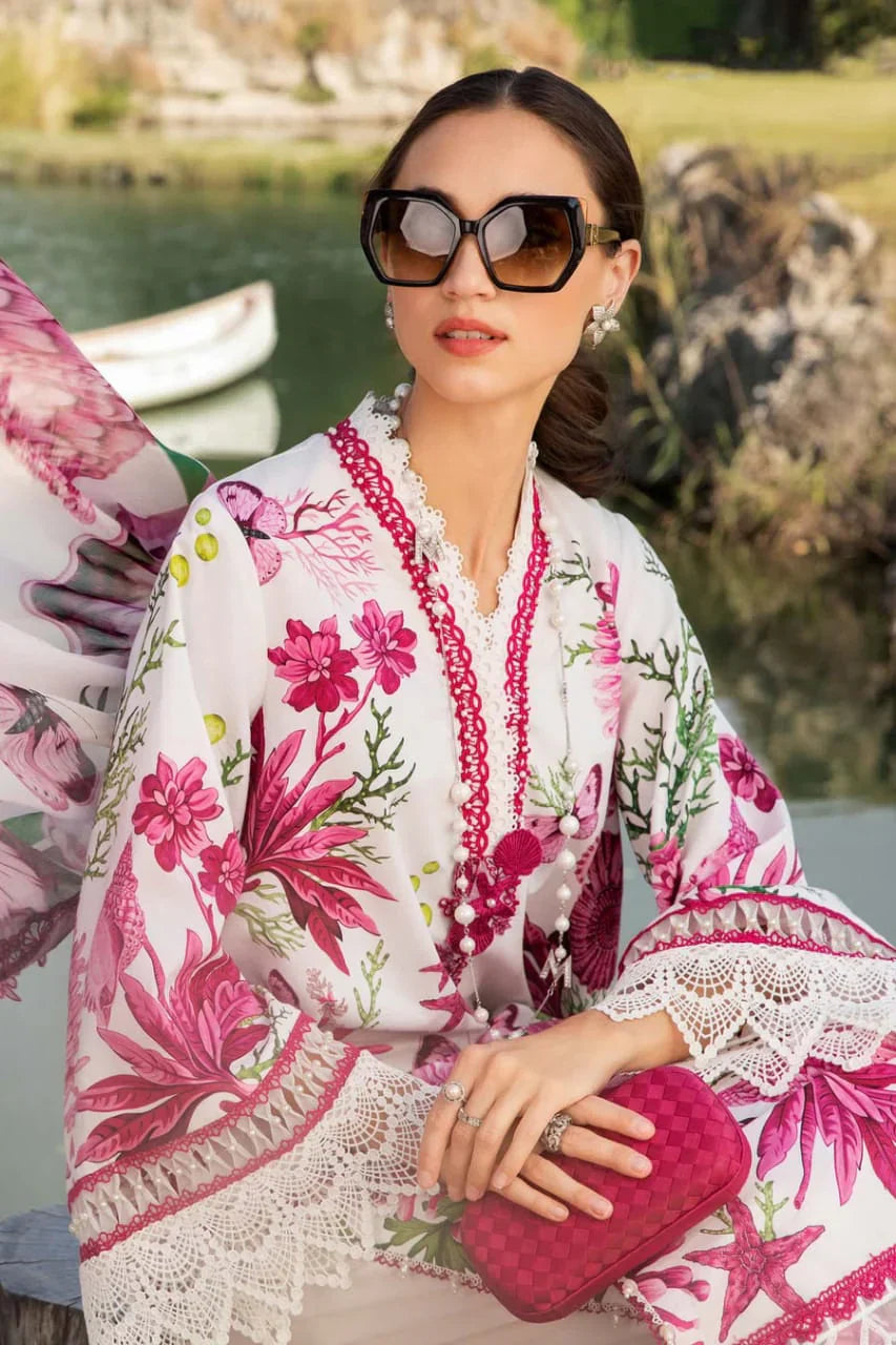 Pure Lawn Digital Embroidered Dress - LL199