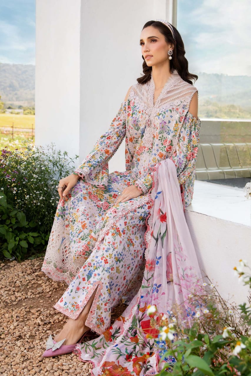 Pure Lawn Multi Digital Printed Dress - LL229