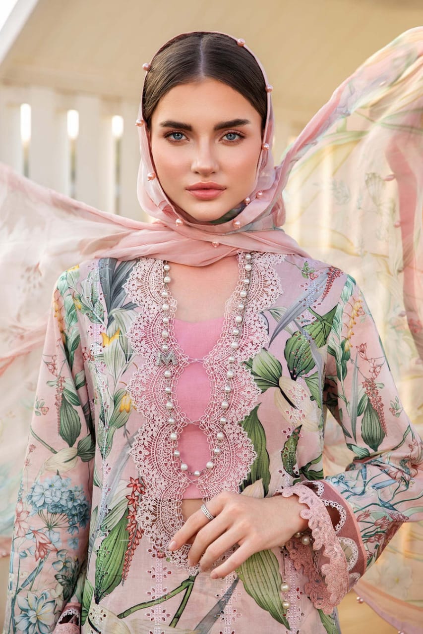 Pure Lawn Digital Embroidered Dress - LL233