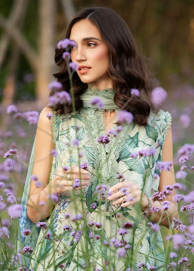 Pure Lawn Digital Embroidered Dress - LL234