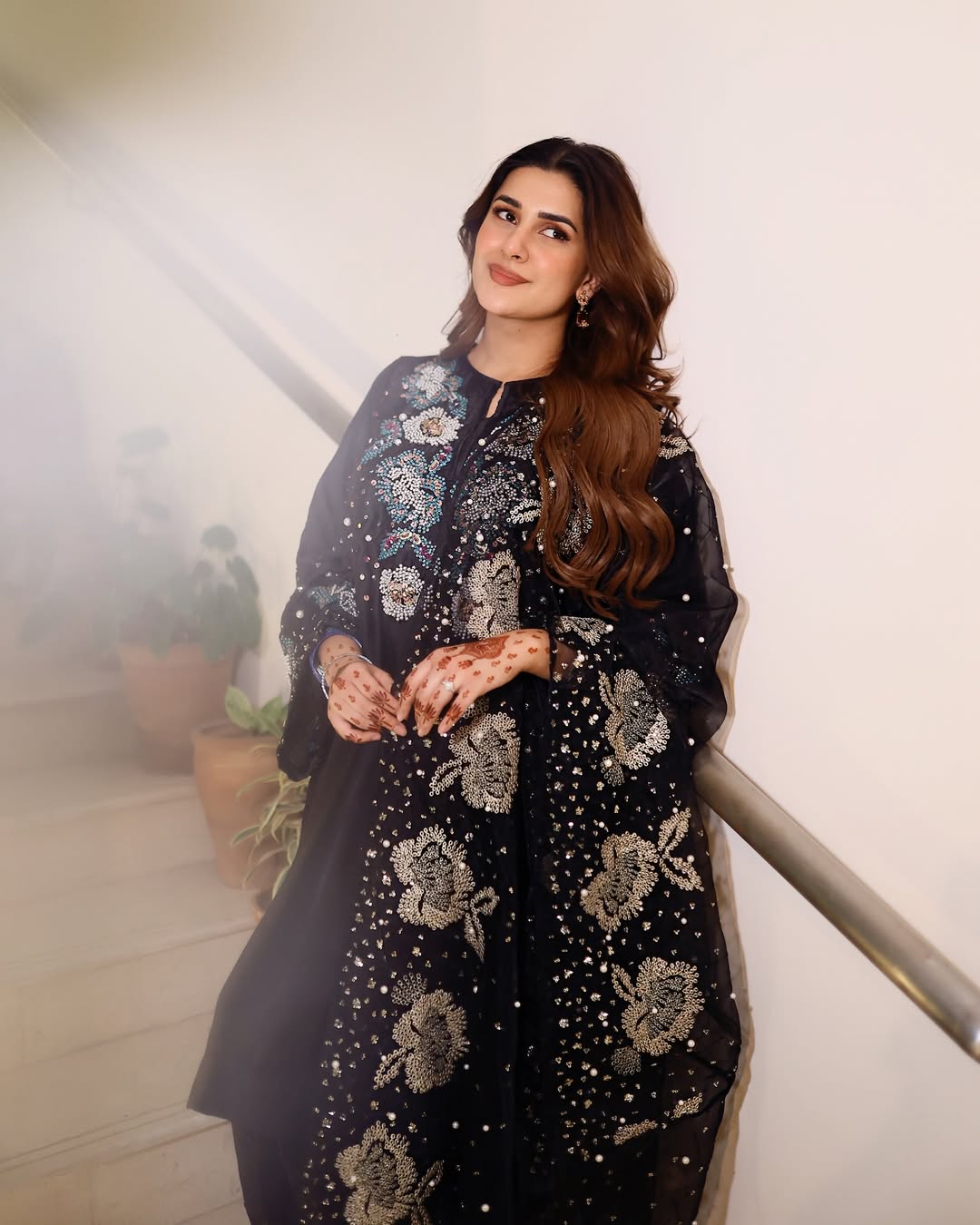 Pure Lawn Black Embroidered Dress : LL281