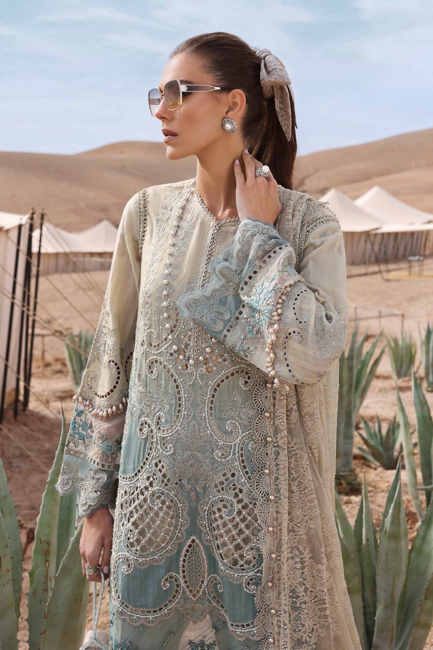Pure Lawn Double Shaded Embroidered Dress - LL250