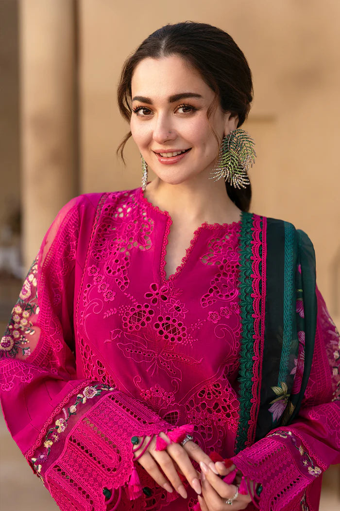 Pure Lawn Pink Embroidered Dress - LL249