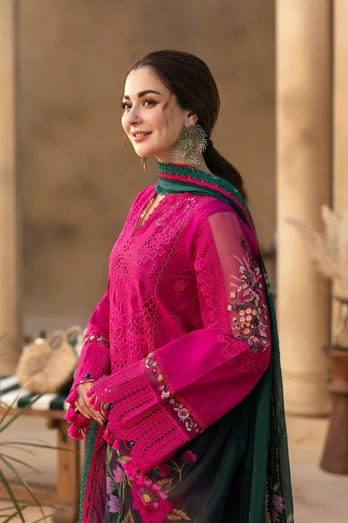 Pure Lawn Pink Embroidered Dress - LL249