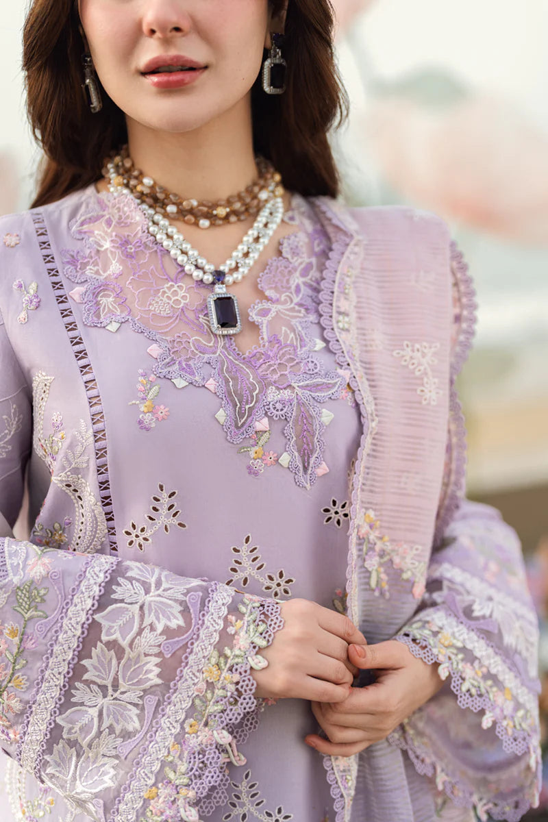 Pure Lawn Lilac Chickenkari Dress : WW279
