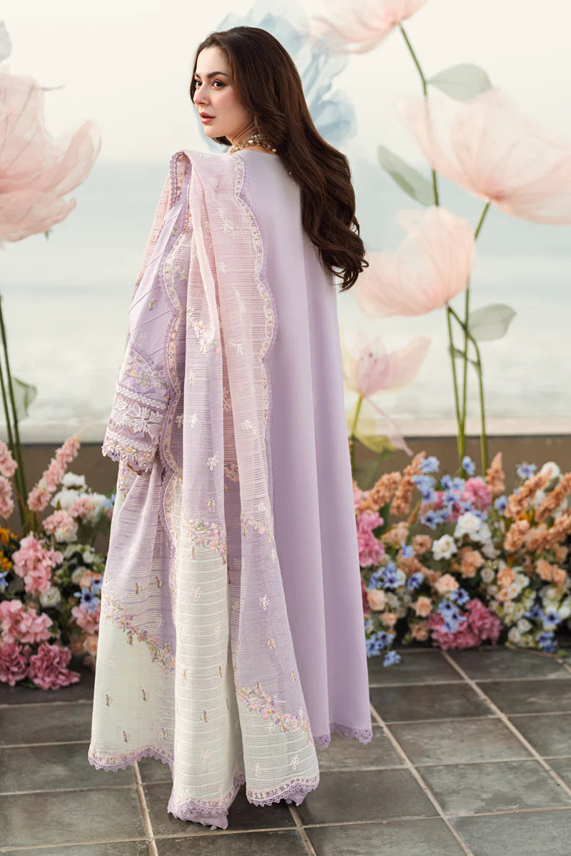 Pure Lawn Lilac Chickenkari Dress : WW279