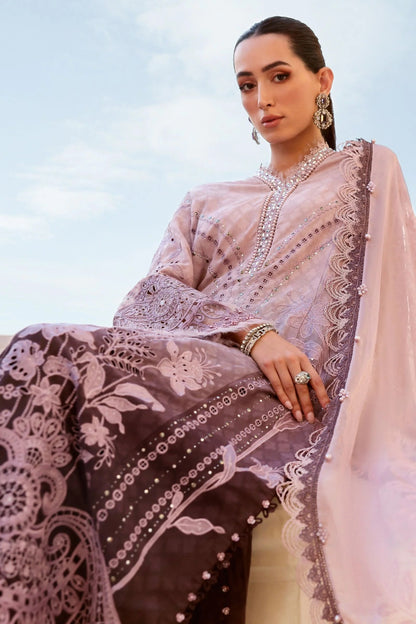 Pure Luxury Lawn Embroidered Eid Outfit - LL441