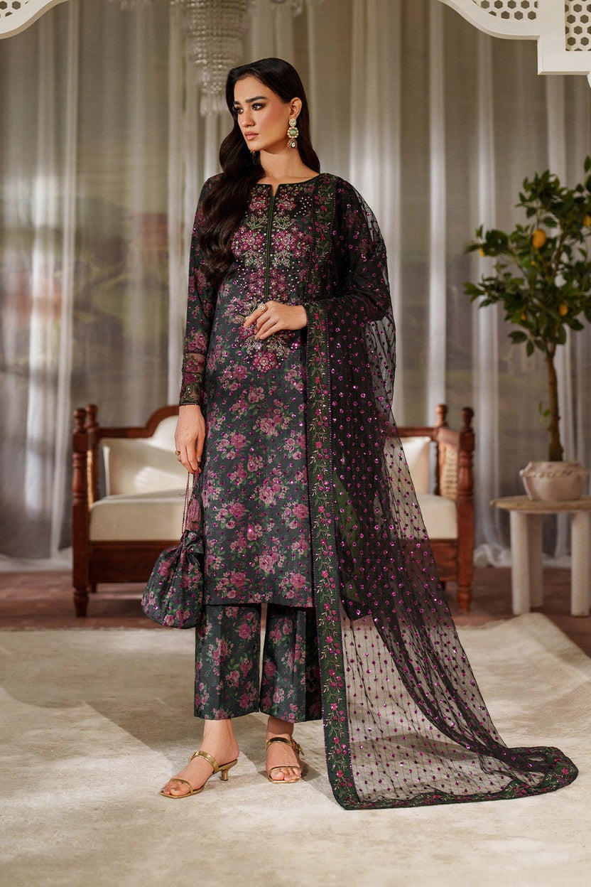 Pure Luxury Lawn Embroidered Eid Outfit - LL452
