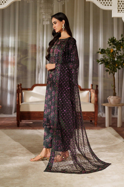 Pure Luxury Lawn Embroidered Eid Outfit - LL452