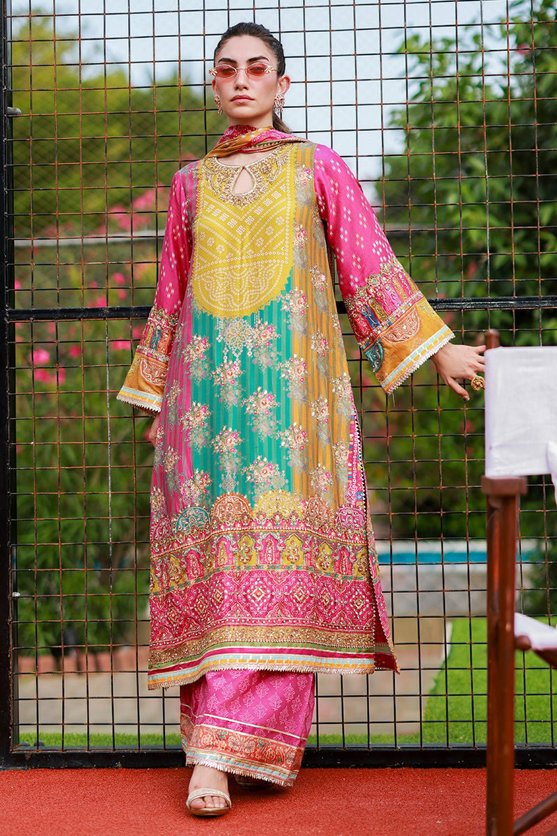 Pure Luxury Lawn Multi Embroidered Eid Outfit - LL451