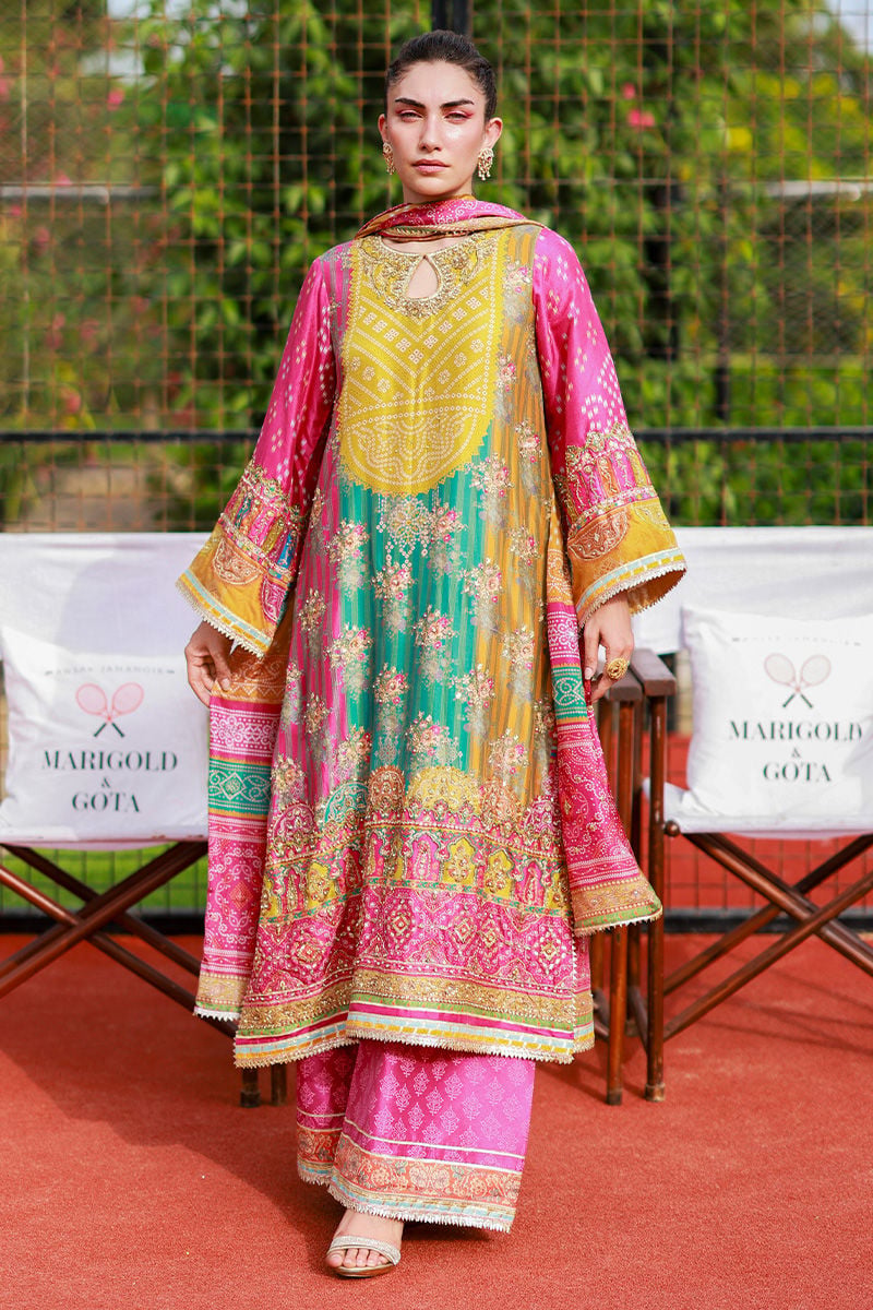Pure Luxury Lawn Multi Embroidered Eid Outfit - LL451