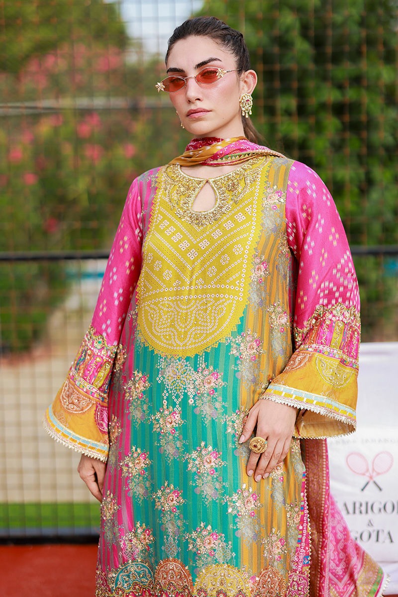 Pure Luxury Lawn Multi Embroidered Eid Outfit - LL451
