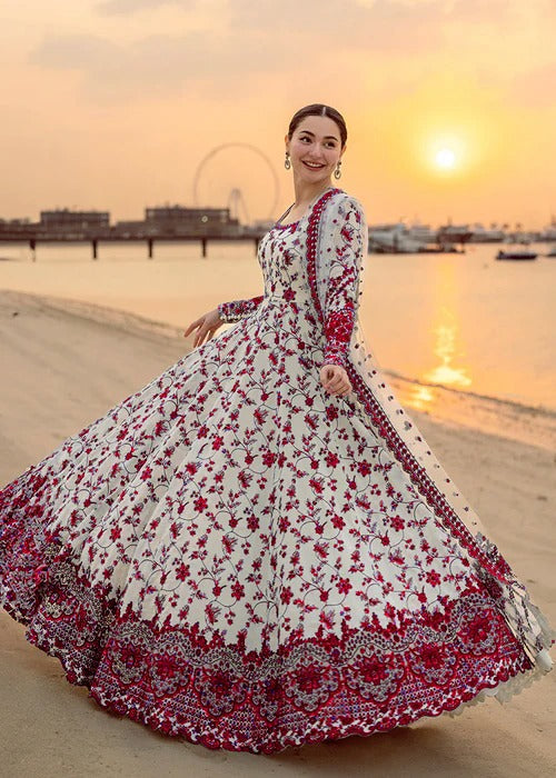 Pure Luxury Lawn Embroidered Eid Outfit - LL447