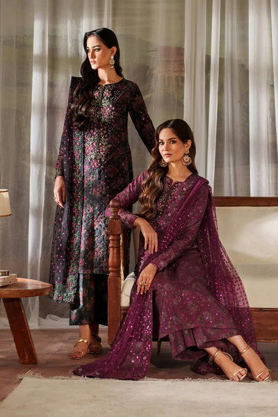 Pure Luxury Lawn Embroidered Eid Outfit - LL459