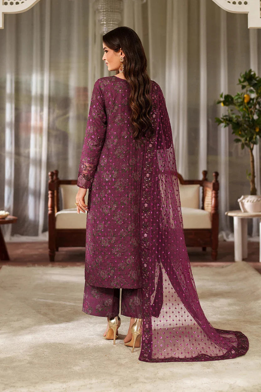 Pure Luxury Lawn Embroidered Eid Outfit - LL459