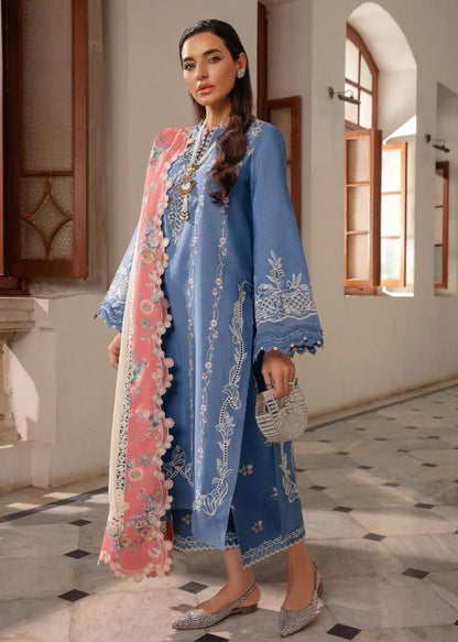 Pure Luxury Lawn Embroidered Eid Outfit - LL457