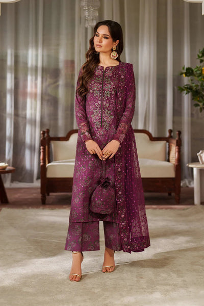 Pure Luxury Lawn Embroidered Eid Outfit - LL459