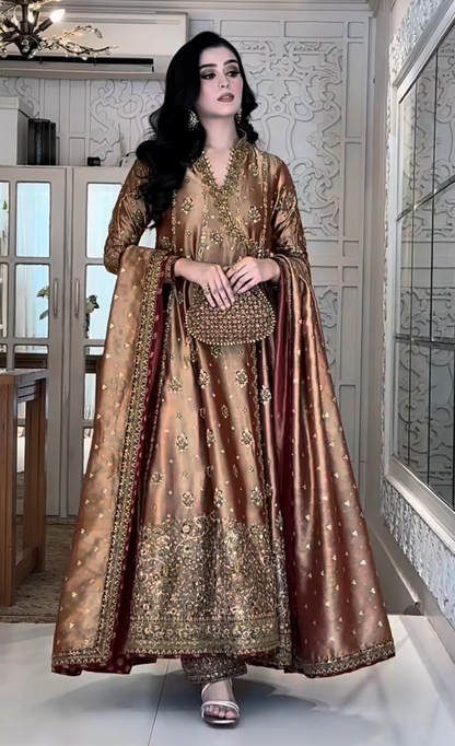 Pure Mysoori Embroidered Wedding Dress – WW335