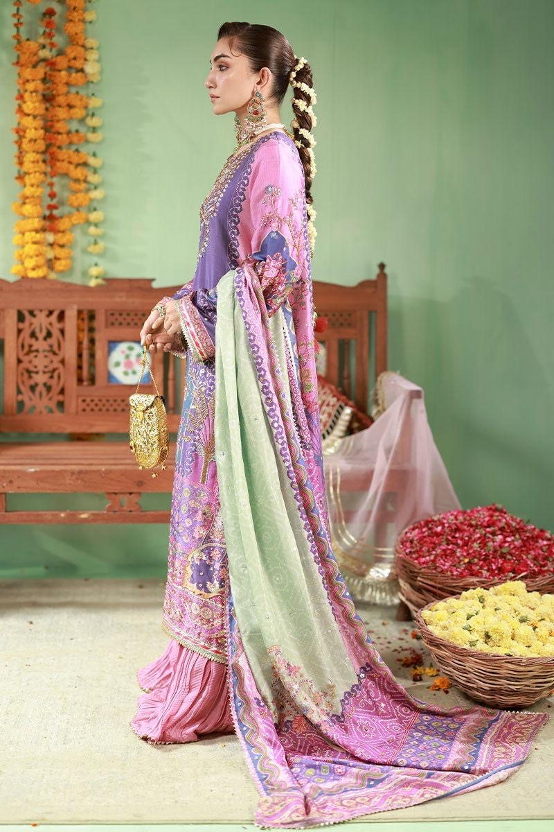 Pure Luxury Lawn Embroidered Eid Outfit - LL458