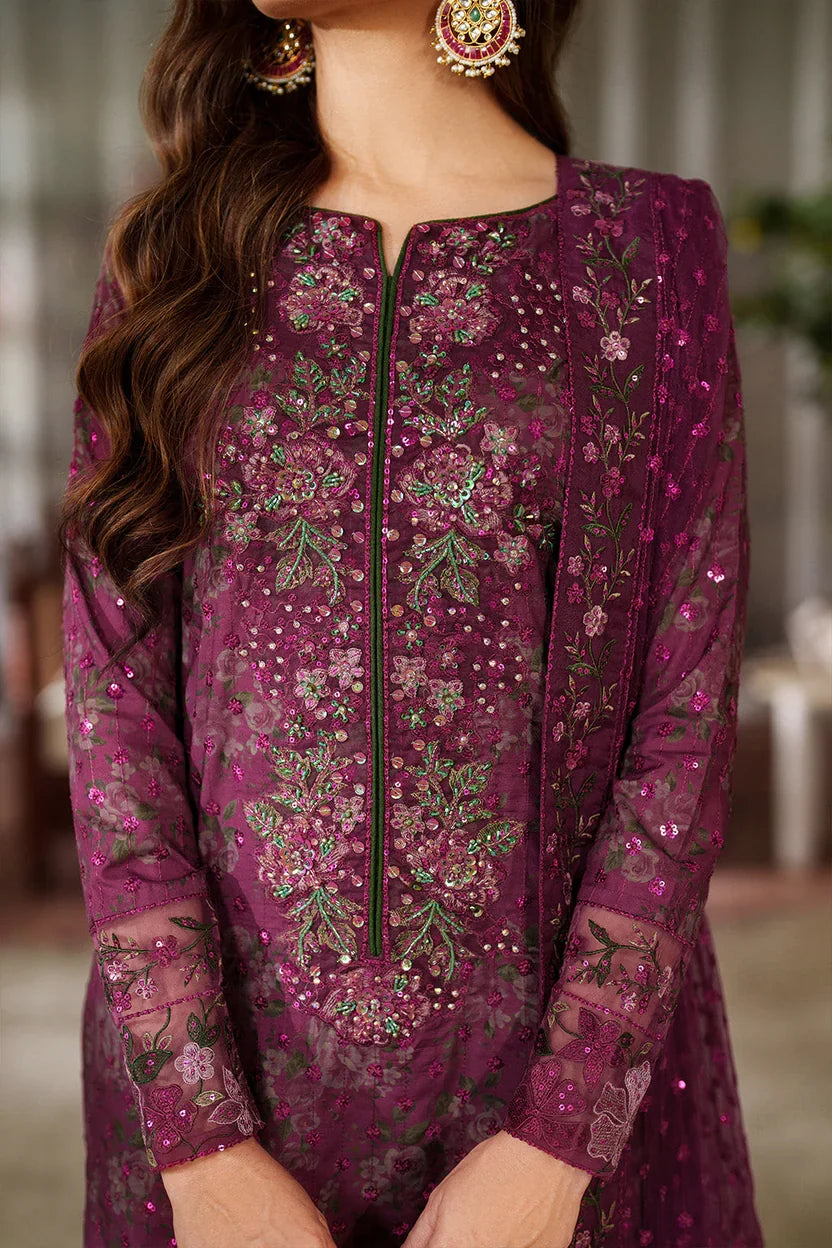 Pure Luxury Lawn Embroidered Eid Outfit - LL459