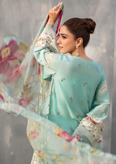 Pure Luxury Lawn Embroidered Eid Outfit - LL456