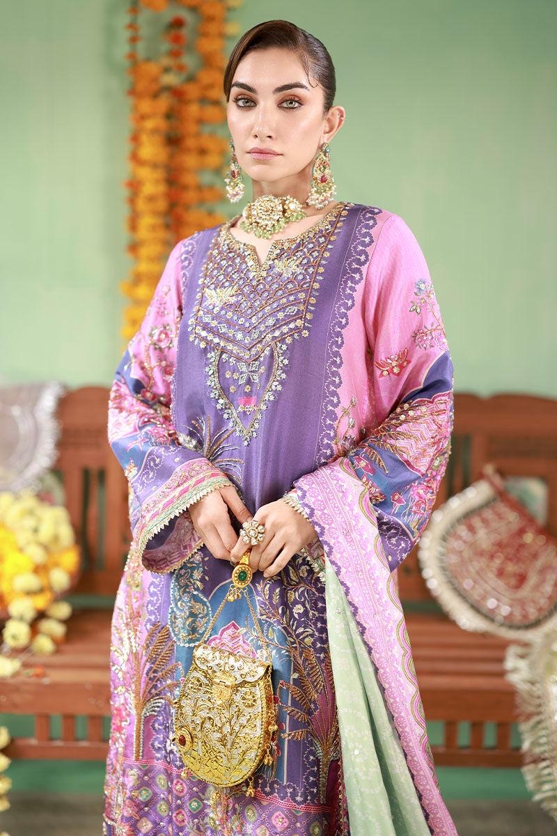 Pure Luxury Lawn Embroidered Eid Outfit - LL458