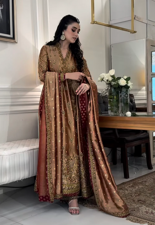 Pure Mysoori Embroidered Wedding Dress – WW335