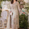 Pure Chiffon Grey Embroidered Wedding Dress - WW545
