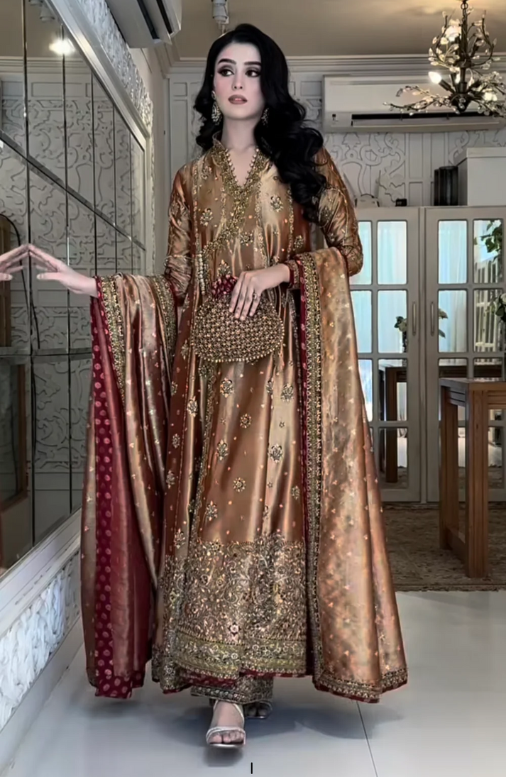 Pure Mysoori Embroidered Wedding Dress – WW335