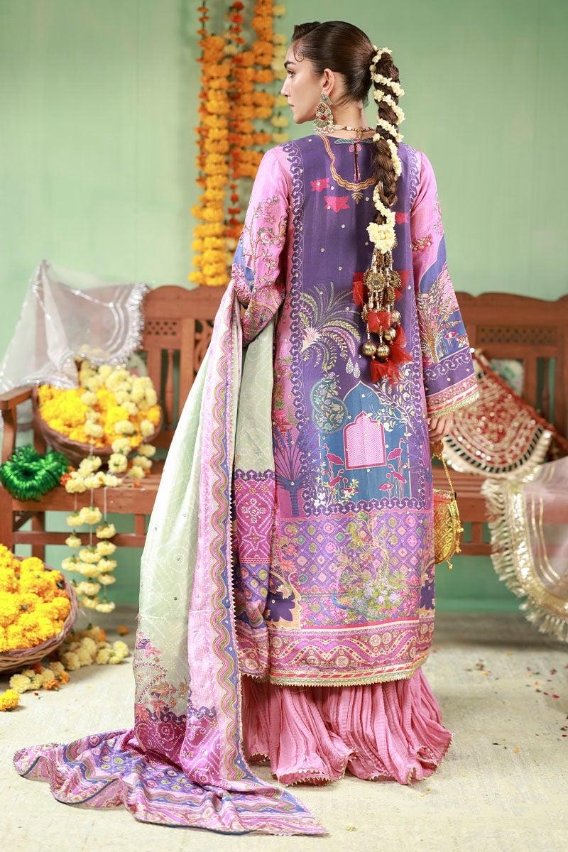 Pure Luxury Lawn Embroidered Eid Outfit - LL458