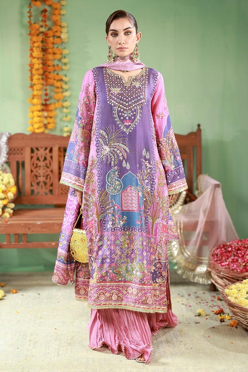 Pure Luxury Lawn Embroidered Eid Outfit - LL458
