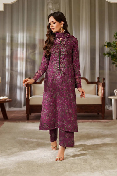 Pure Luxury Lawn Embroidered Eid Outfit - LL459
