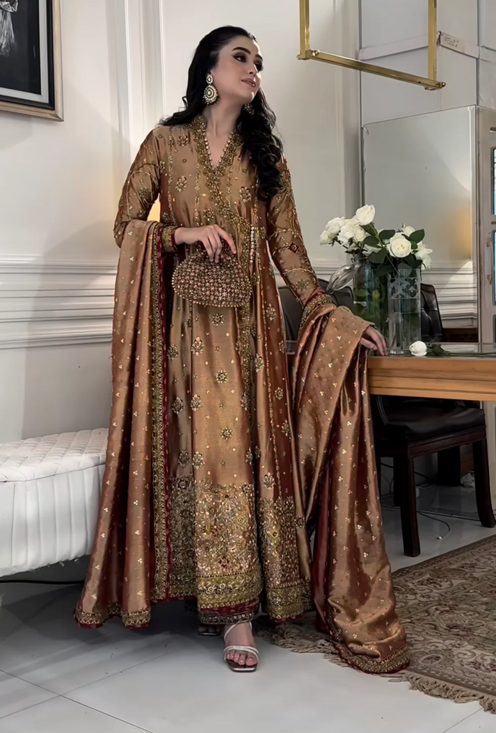 Pure Mysoori Embroidered Wedding Dress – WW335
