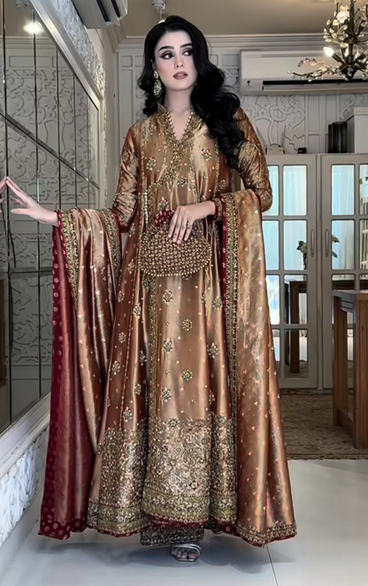 Pure Mysoori Embroidered Wedding Dress – WW335