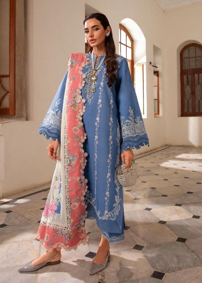 Pure Luxury Lawn Embroidered Eid Outfit - LL457
