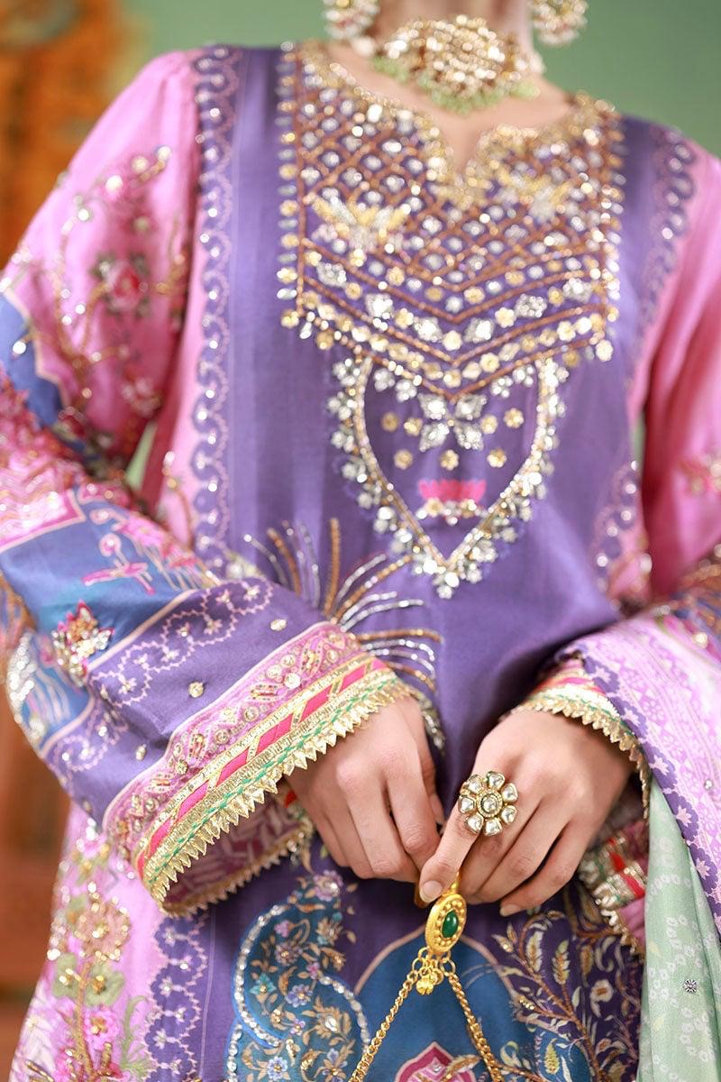 Pure Luxury Lawn Embroidered Eid Outfit - LL458