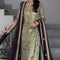Pure Shimmer Emerald Sea Green Embroidered Dress - WW553