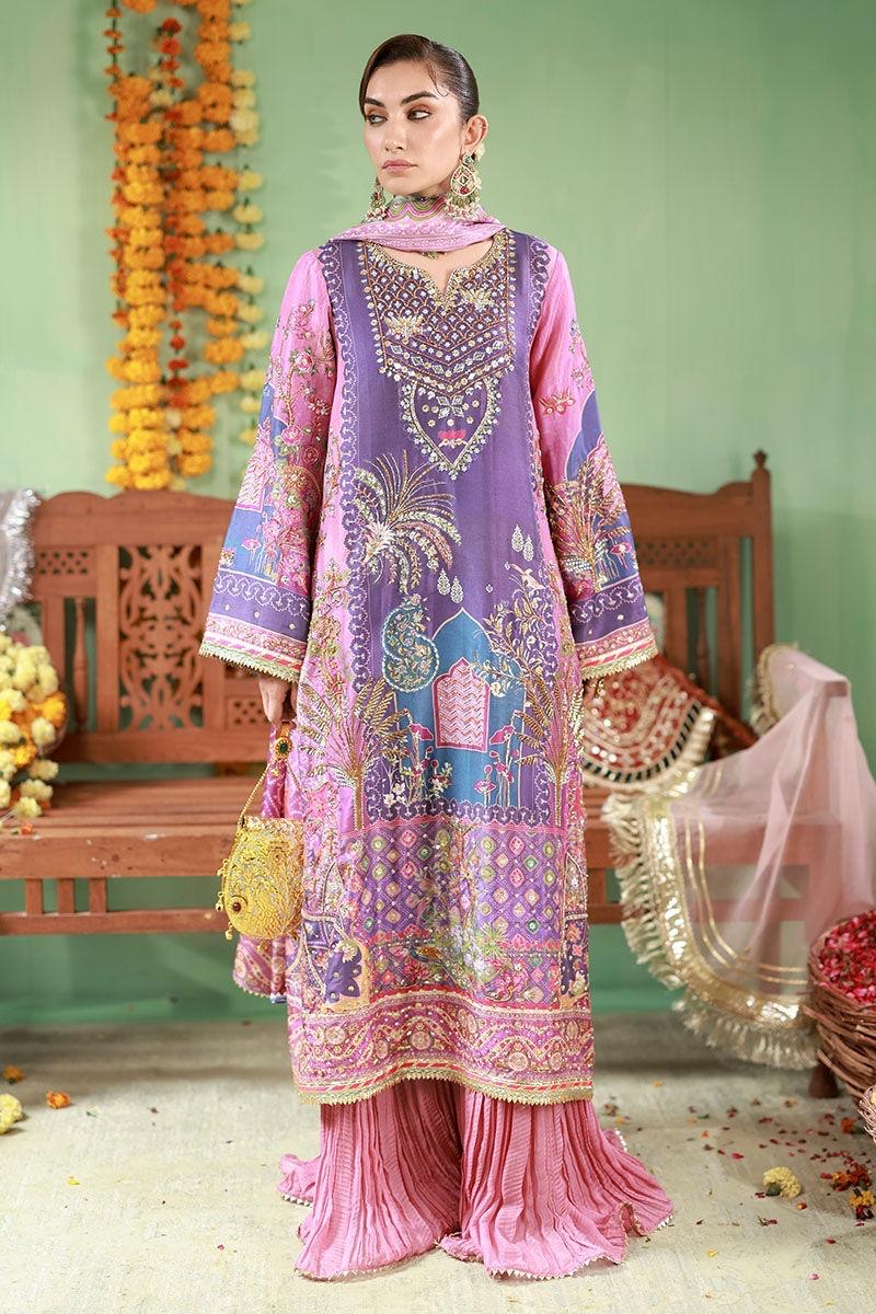 Pure Luxury Lawn Embroidered Eid Outfit - LL458