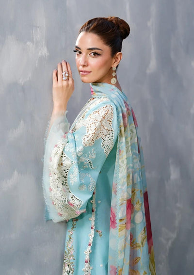 Pure Luxury Lawn Embroidered Eid Outfit - LL456